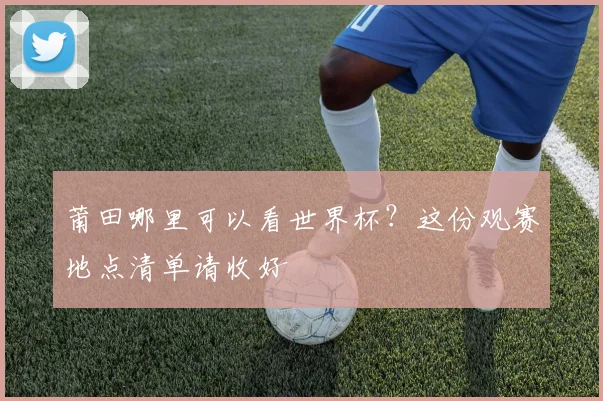 莆田哪里可以看世界杯？这份观赛地点清单请收好